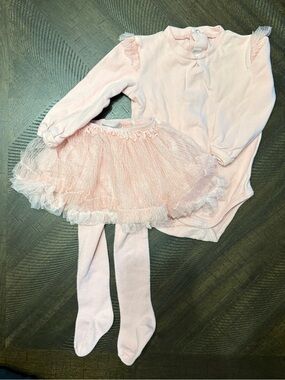 Mayoral Pale Pink Tulle Tutu Bodysuit Set